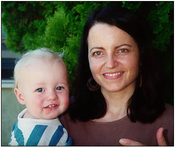 Portrait of Mother and young son