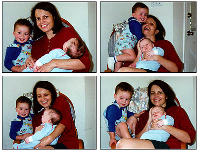 Lisa and her beautiful boys in 1995