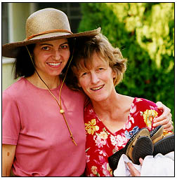 Lori as we got ready to emigrate